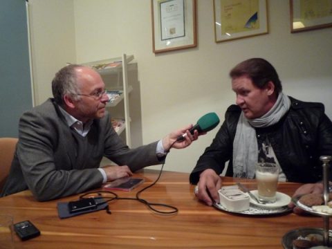 Horst Senker und Johnny Logan