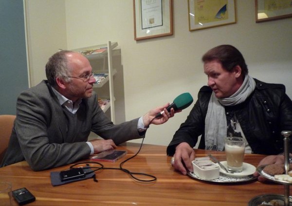 Horst Senker und Johnny Logan