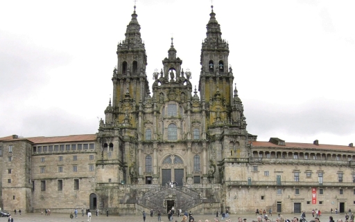 Die Kathedrale am Obradoiro Square, Santiago de Compostela