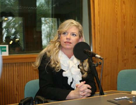 Andrea im BRF-Studio