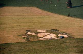 Ausgrabung eines keltischen Hügelgrabs in Grüfflingen