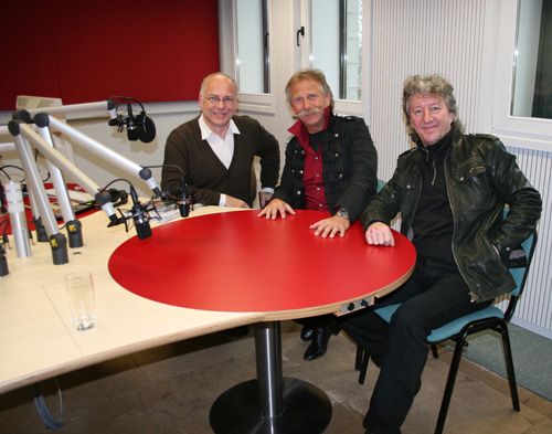 Horst Senker mit Henning Krautmacher und John Parsons von den Höhnern