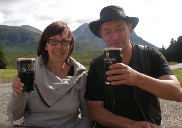 Irland-Fans: Claudine Schröder und Georg Keller
