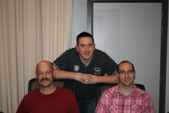 Präsident Gerd Schumacher, Pascal Gangolf und Schriftführer Ralph Linden