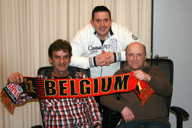 Go for Belgium: Wilfried Thelen und Erni Jacobs bei Pascal Gangolf