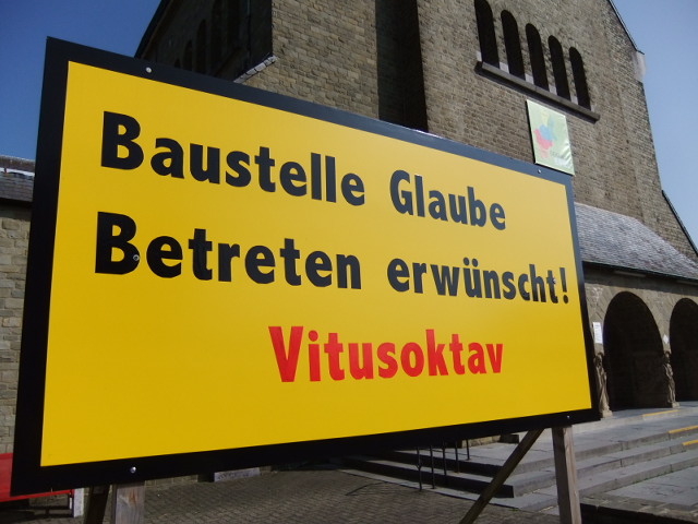Baustelle Glaube - Betreten erwünscht! (Motto der Vitusoktav 2012)