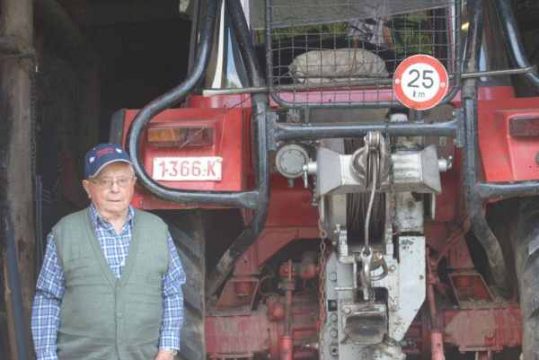 Holzrücker Toni Held aus Eimerscheid