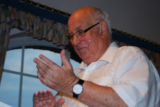 August Mauel in seinem Element