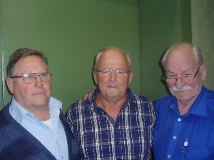 Henri Müllender, Richard Müller und Peter Conrath vom Ringerverein Kelmis