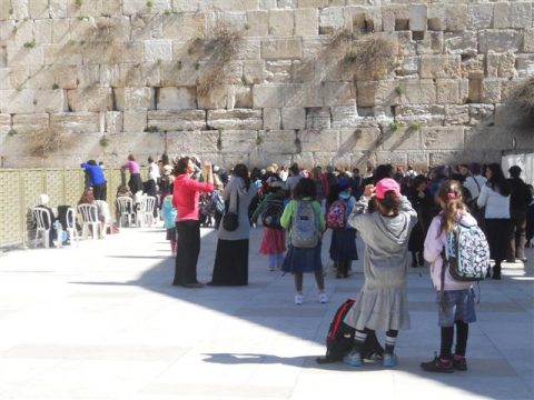 Bei einer Reise ins heilige Land darf ein Besuch an der Klagemauer nicht fehlen: Bericht von Pfarrerin Christine Treichel in 'Christus für uns heute'