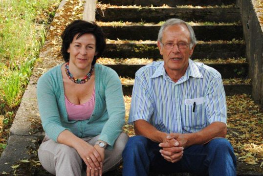 Studiogäste in der Mundart: Sonja Hilgers-Houscheidt und Jakob Thomessen vom Dorfkomitee Maldingen