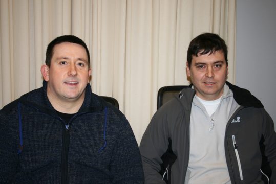 Mundart-Moderator Pascal Gangolf mit Studiogast Jochen Theis