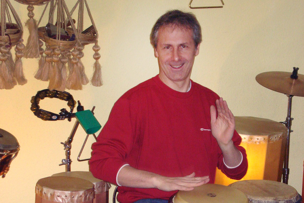 Percussionist Reiner Klein
