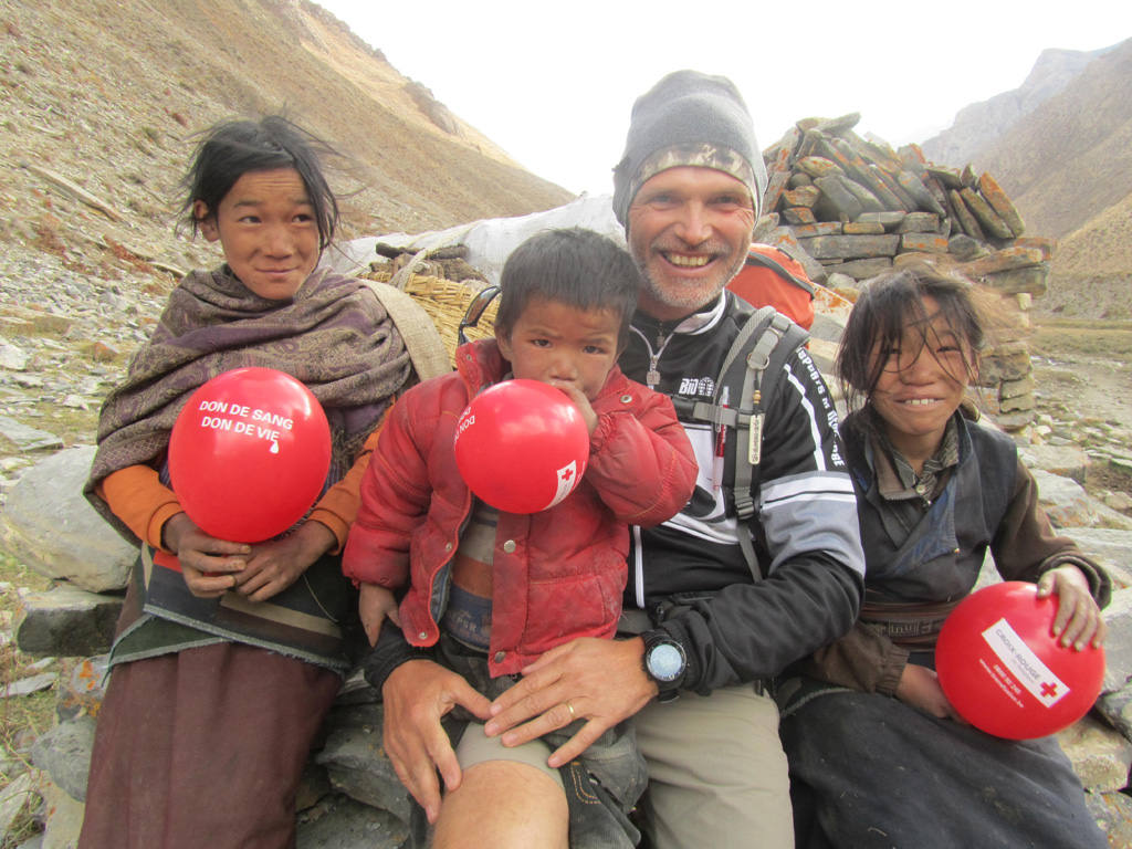 Wolfgang Hermann bei den Dolpopas im Nordwesten Nepals