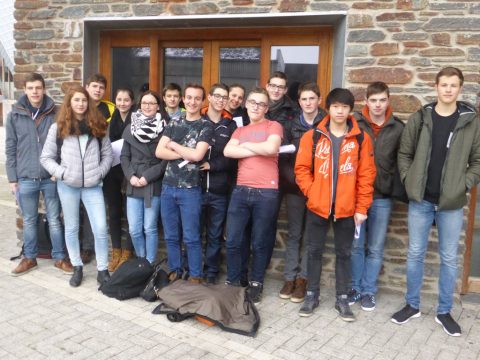 Schüler des 5 Jahres des Königlichen Athenäums St.Vith