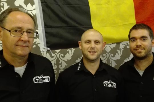 Herbert Langohr, Didier Wertz und Michael Baerten vom FC Tülje Kelmis
