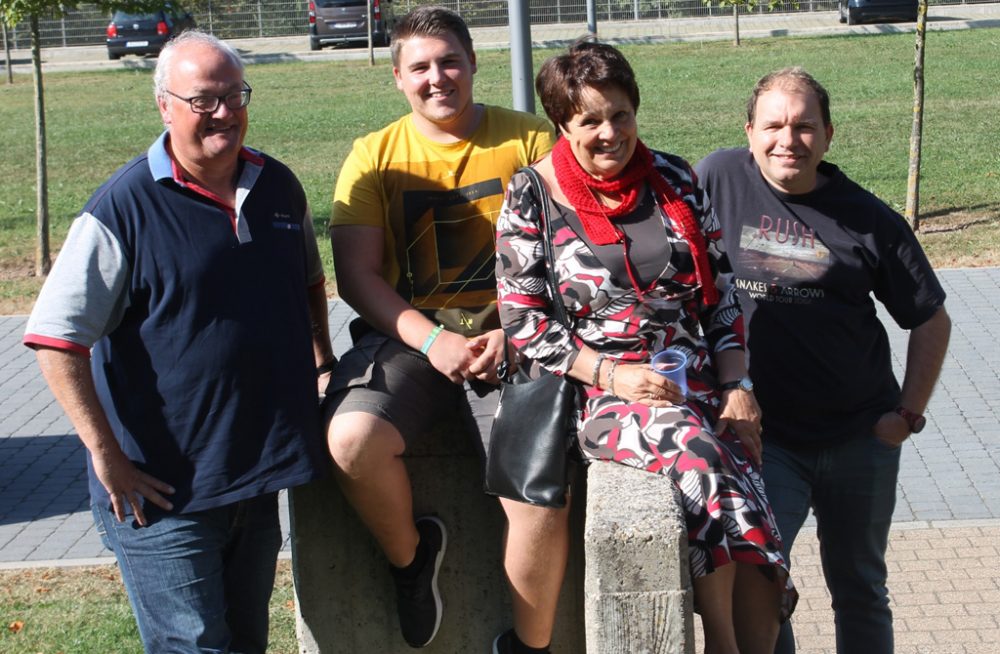 Jacky Aussems, Samuel Mostert, Annelise Wechsler und Marc Hamel