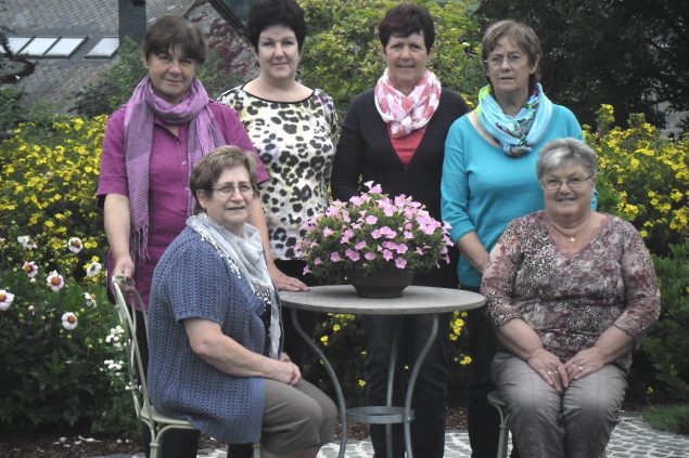 Missionsgruppe Recht: (V.l.n.r.) Lisa Zewen, Bernadette Felten, Brigitte Zanzen und Hilde Lenges (hinten), Martha Mertens und Wilma Theissen (vorne)