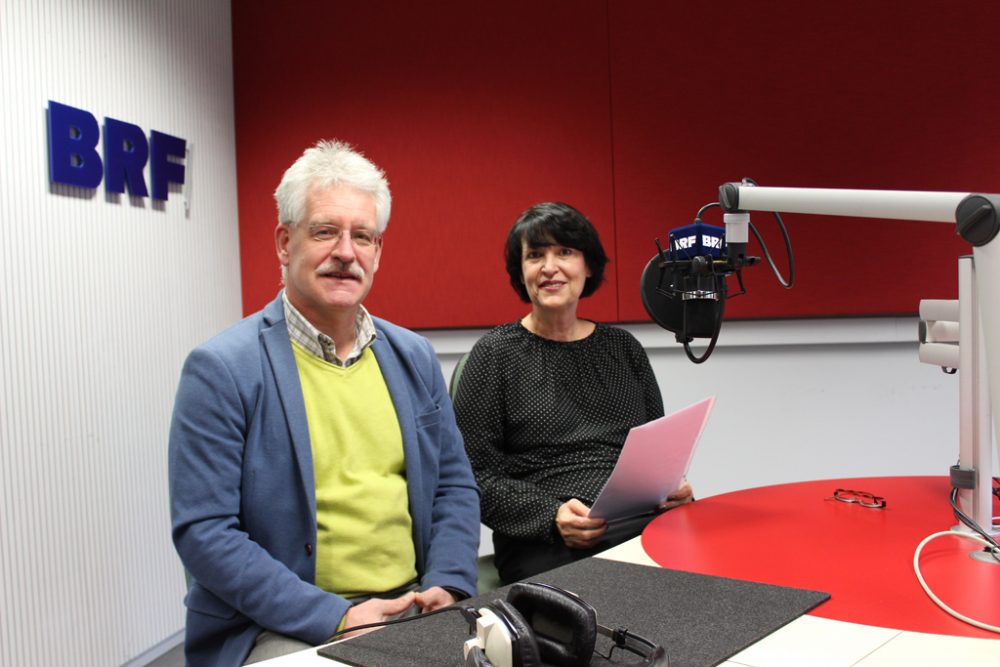 Steven Fuite, belgischer Synodalpräsident, und Christine Treichel