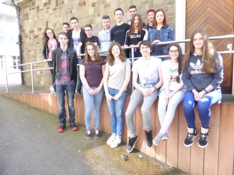 Schüler des 5. Jahres des Königlichen Athenäums St. Vith