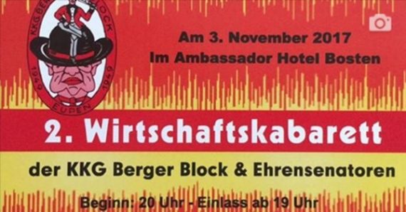 Wirtschaftskabarett bei der KKG Berger Block