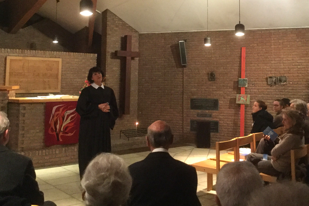Pfarrerin Christine Treichel beim Festgottesdienst zum Reformationsjubiläum (Bild: privat)