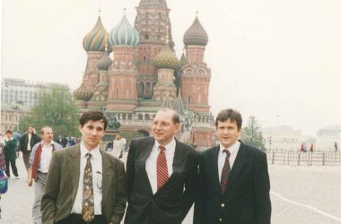 Dr. Joseph Braun auf dem Roten Platz in Moskau (Foto: privat)
