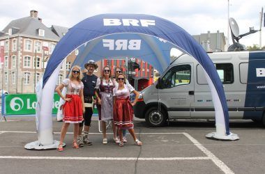 Tirolerfest 2018 BRF und RAI - das Team Barbara, Julia, Rosy, Lena und Andy