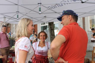 Tirolerfest 2018 BRF und RAI - Holzschnitzer Thomas Comploi