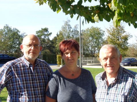 Joseph Cremer, Sonia Lavalle und Joseph Hilligsmann vom Moresneter Theaterverein " Lösteje Vörhang"