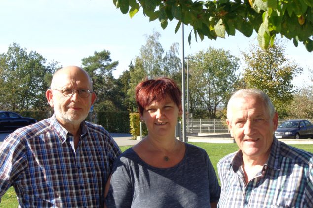 Joseph Cremer, Sonia Lavalle und Joseph Hilligsmann vom Moresneter Theaterverein " Lösteje Vörhang"