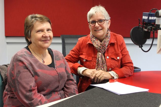Dorothea Schwall-Peters (r.) mit ihrem Studiogast Annette Koschnicke (Bild: Renate Ducomble/BRF)