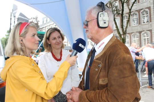 39. Tirolerfest mit österreichischem Botschaftertreffen im BRF-Studio: Botschafterin Dr. Elisabeth Kornfeind und Honorarkonsul FC Bourseaux