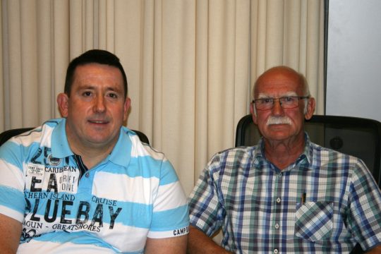 Moderator Pascal Gangolf und Studiogast Norbert Huppertz (Bild: privat)