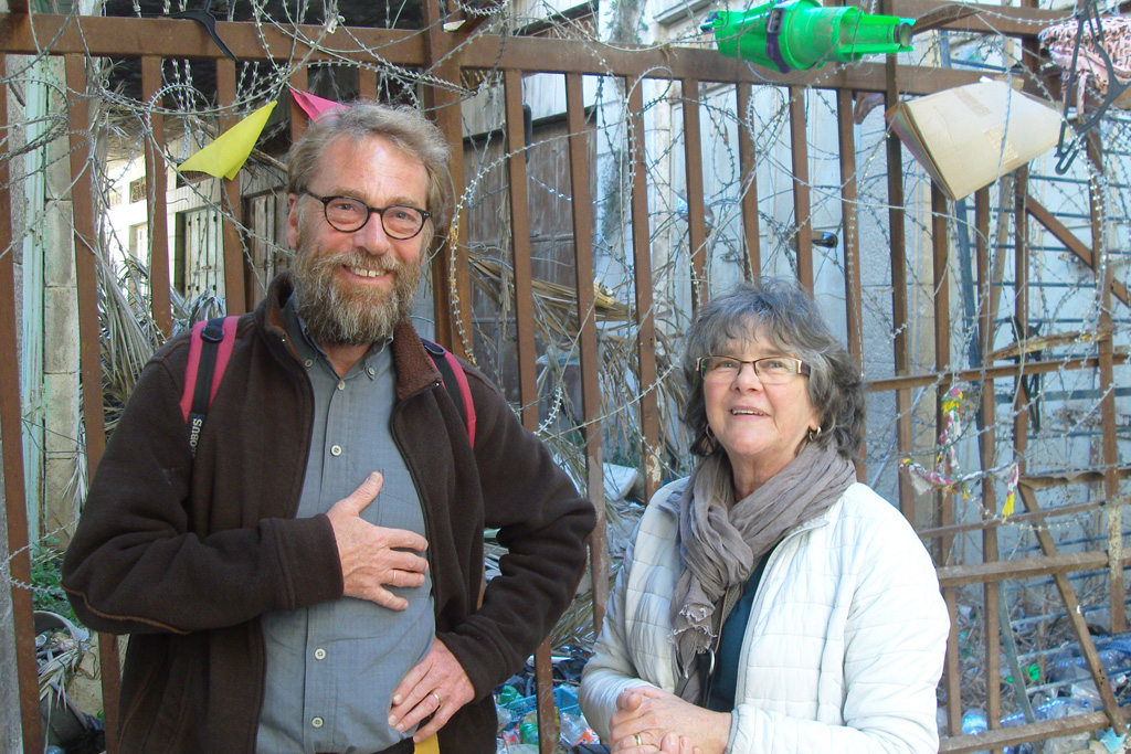 Bernard Böcker und Marlene Backes 2017 in Hebron (Bild: privat)