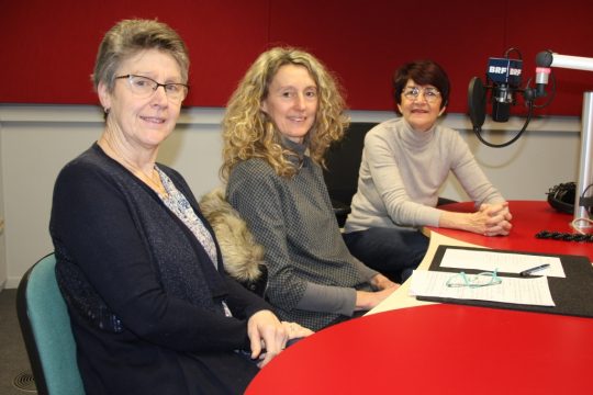 Martha Kerst mit Sonja Dôme und Marie-Christine Hoen (Bild: Renate Ducomble/ BRF)