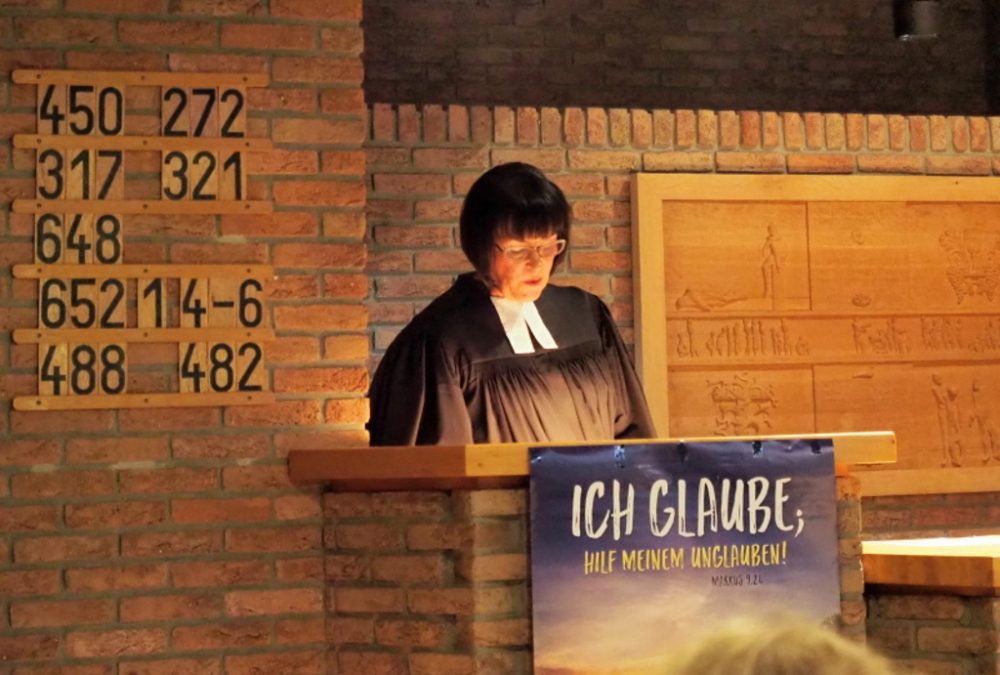 Christine Treichel, letzter Gottesdienst (Foto: privat)