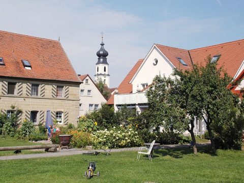 Außenaufnahme Heuboden auf dem Ferienbauernhof Ohr