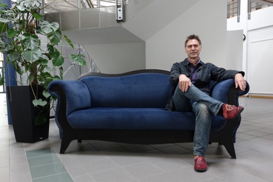 Rudi Gall auf dem BRF-Sofa