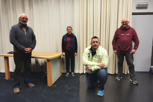 Von links nach rechts: Klaus-Dieter Klauser, Anny Mathey, Pascal Gangolf und Lorenz Paasch (Bild: Privat)