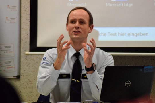 Der neue Chef der Polizeizone Eifel, Johannes Cremer (Bild: Stephan Pesch/BRF)