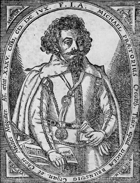Michael Praetorius (1571-1621), Kupferstich von 1606