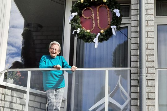 Josefine Lenges an ihrem 90. Geburtstag (Foto: privat)