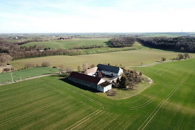 Gutshof Dobschütz Luftbild