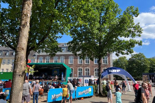 BRF2-Live-Sendung vom 40. Eupener Tirolerfest (Bild: Alain Kniebs/BRF)