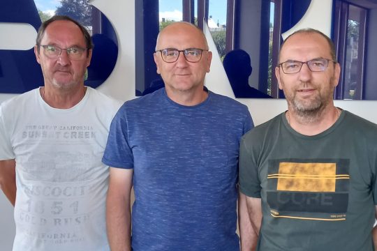 Studiogäste Guy Nilles, Marc Trost und Guy Trost (Bild: Patrick Felten)