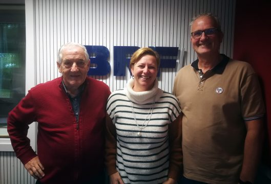 Drei Mitglieder der Theatergruppe D’r löstije Vörhank (Bild: privat)