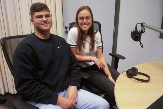 Cristian Bouhaianu und Louisa Tangenten von der KLJ Schönberg (Bild: Marlene Backes)