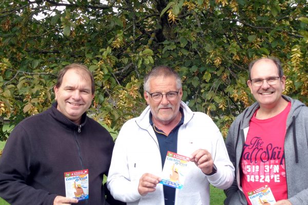 Marc Hamel (l,) mit Robert Göbbels und André Everts (Bild: privat)