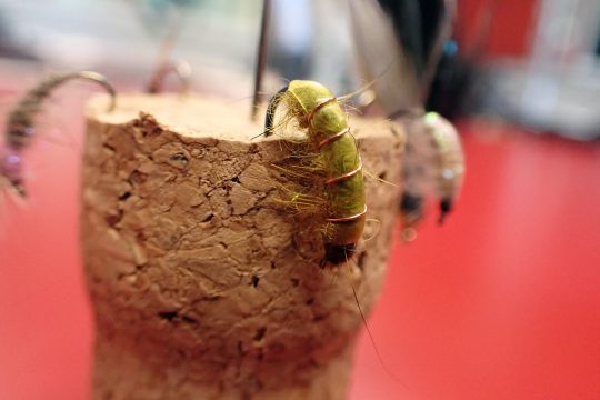 Diese "Fliege und Made" ist jeweils um einen Zentimeter groß und Hubert Münsters Handarbeit vom feinsten (Bild: Mar Despineux)